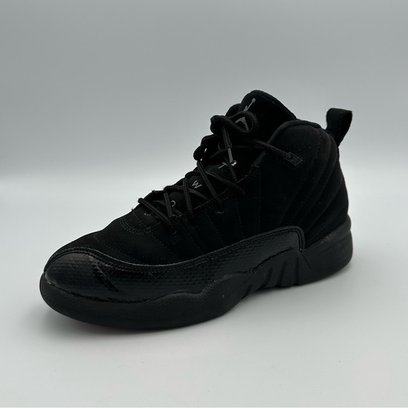 Nike Other - Nike Air Jordan 12 Retro Youth Size 3Y Black Suede Shoes Sneakers 510816-006